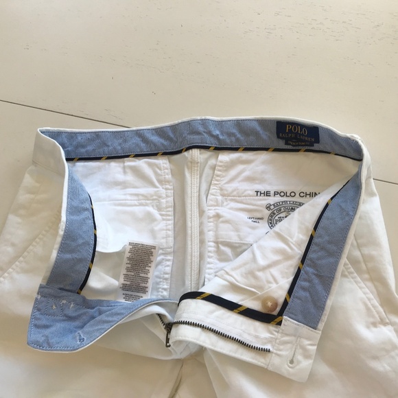 NWT RALPH LAUREN WHITE CHINOS 32 x 32 - Picture 11 of 12
